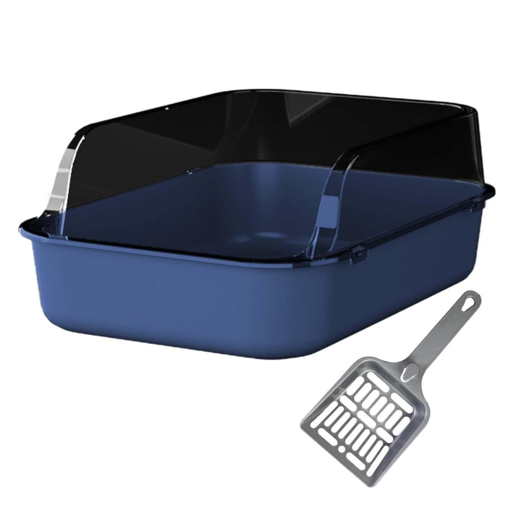 Semi-Enclosed Cat Litter Box