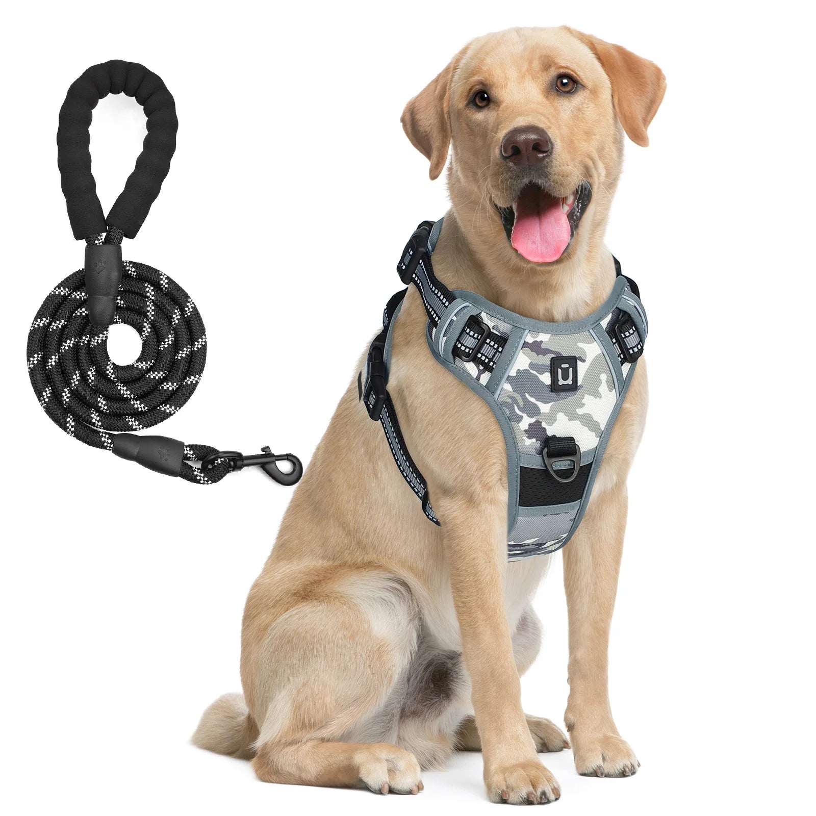 Reflective Pet Harness Combo