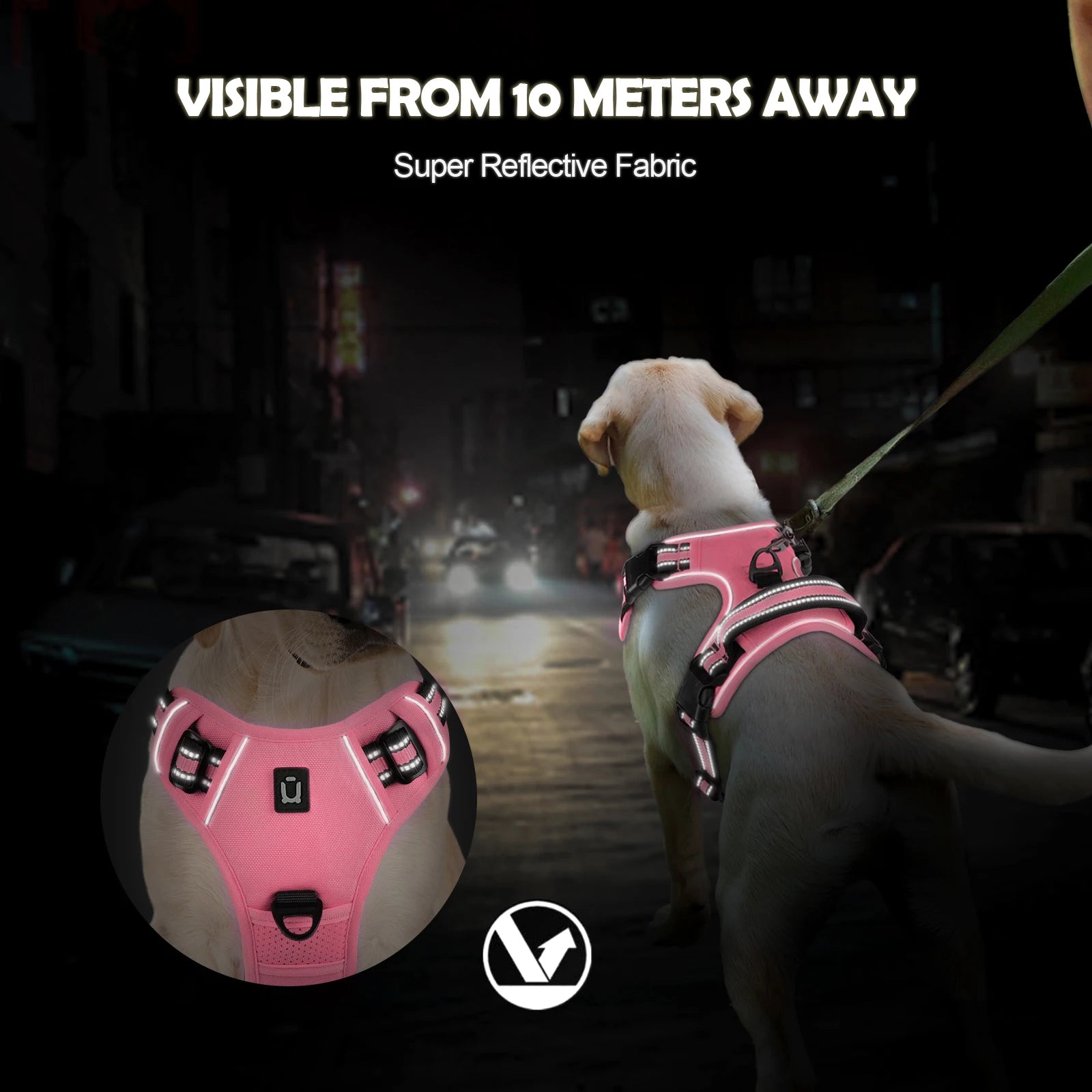 Reflective Pet Harness Combo