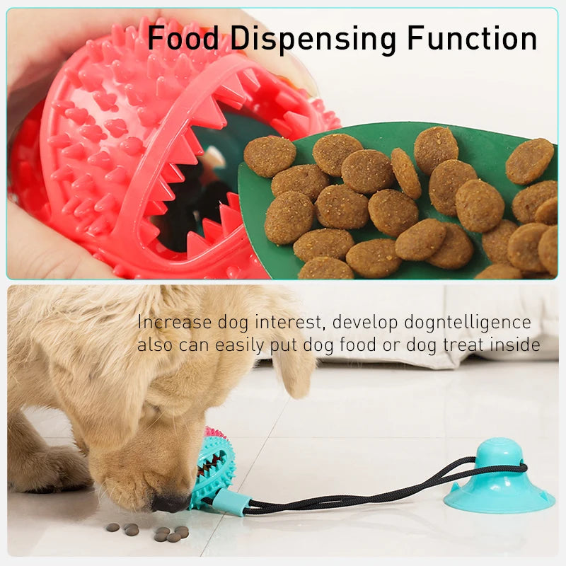 Treat-Dispensing Chew Ball Dog Toy