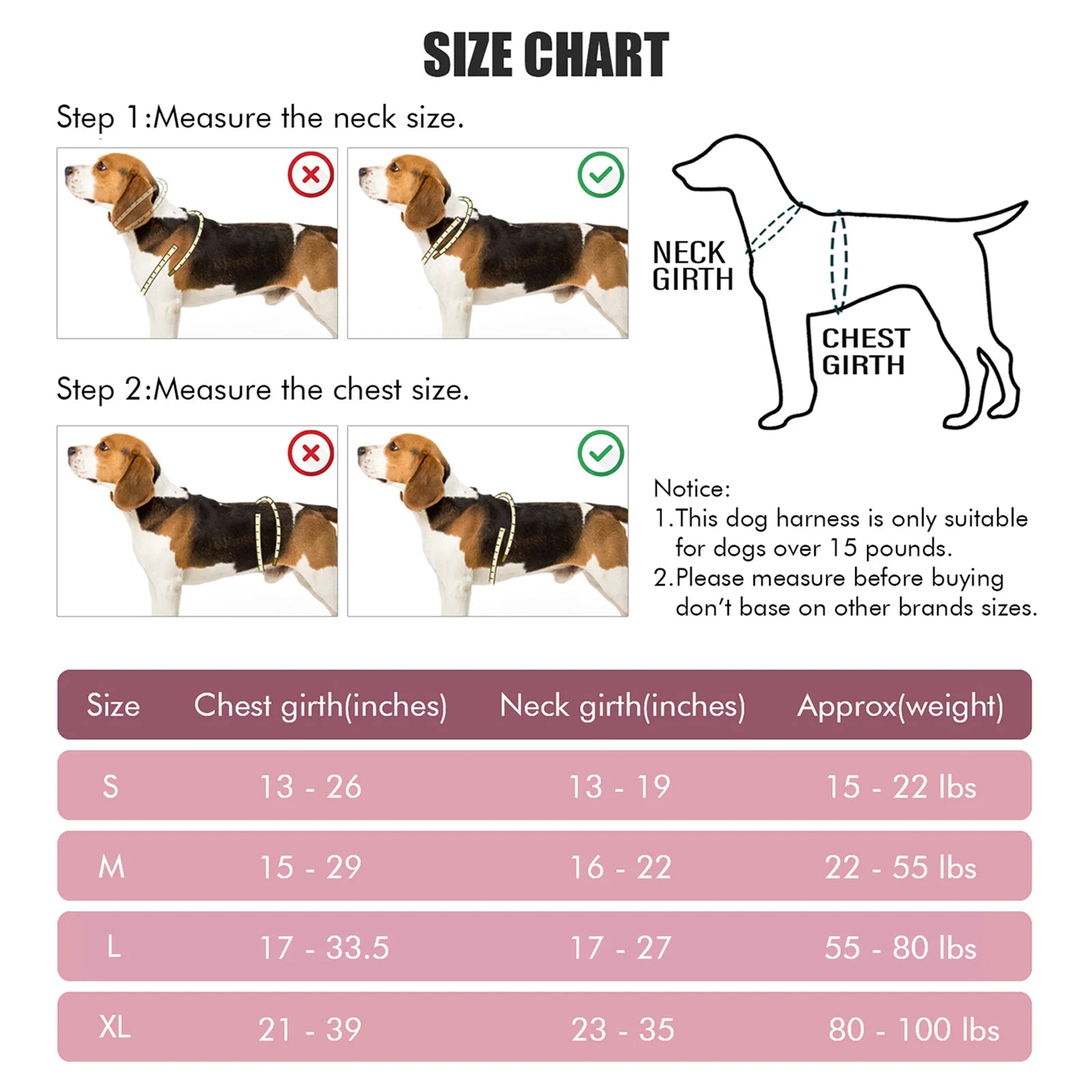 Reflective Pet Harness Combo