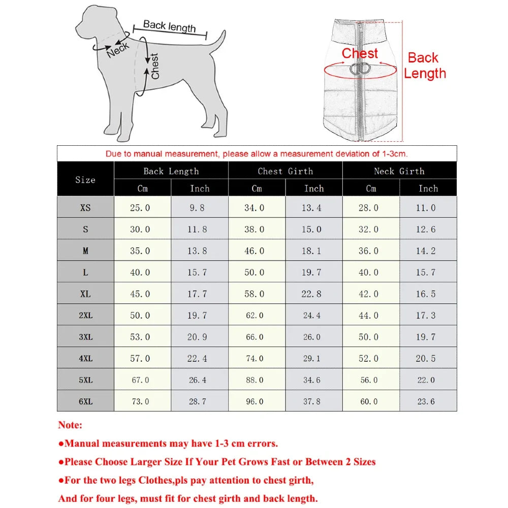 Waterproof Dog Winter Vest