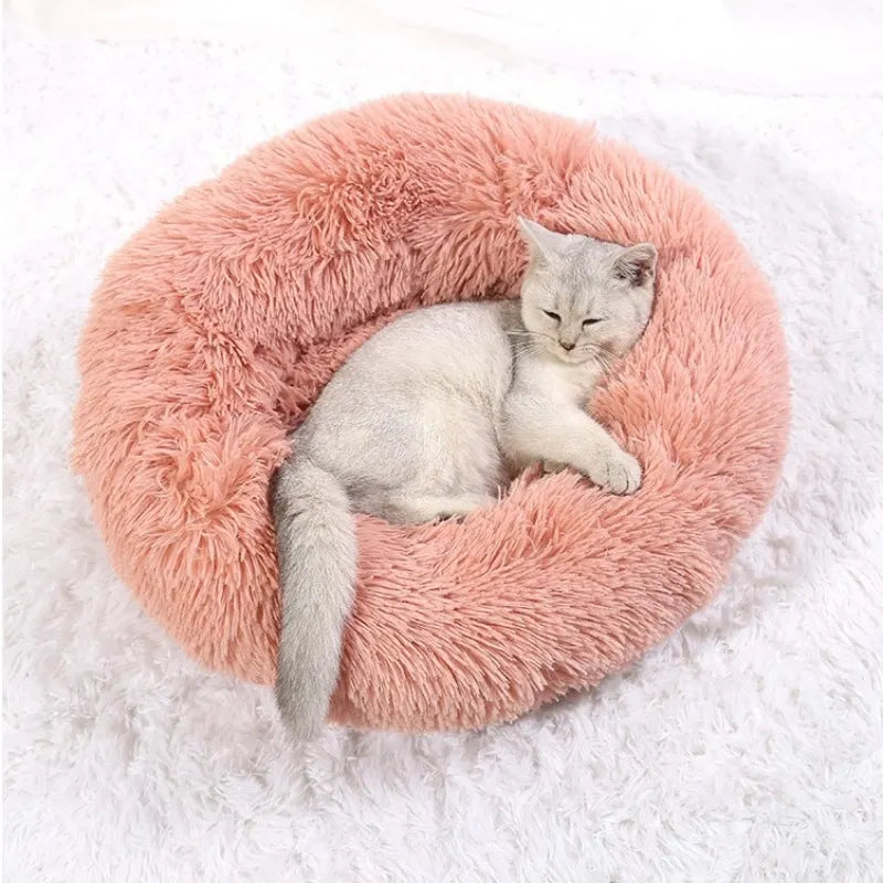 Plush Round Pet Bed