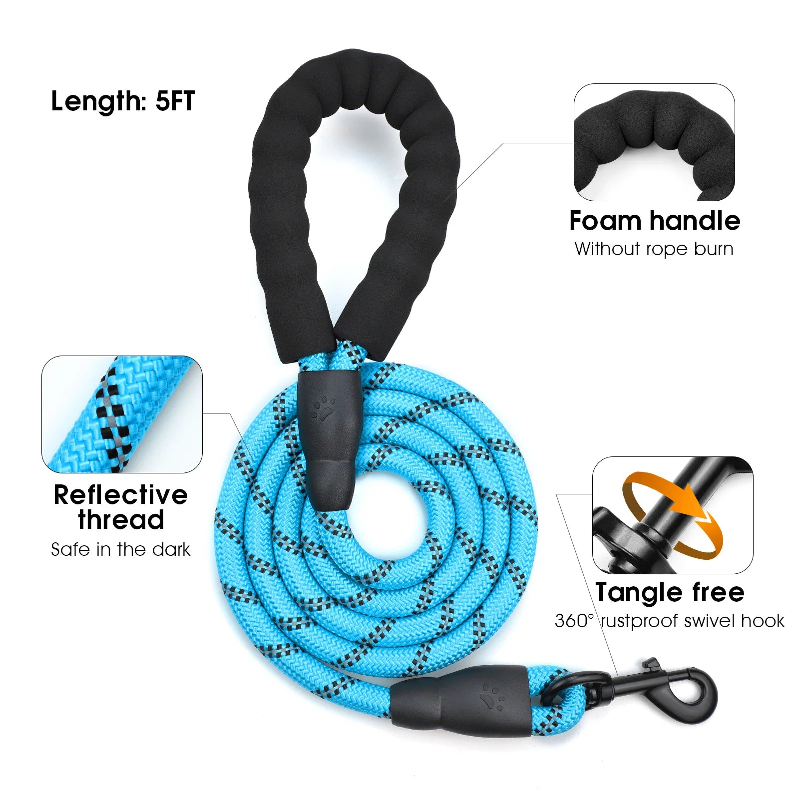 Reflective Pet Harness Combo