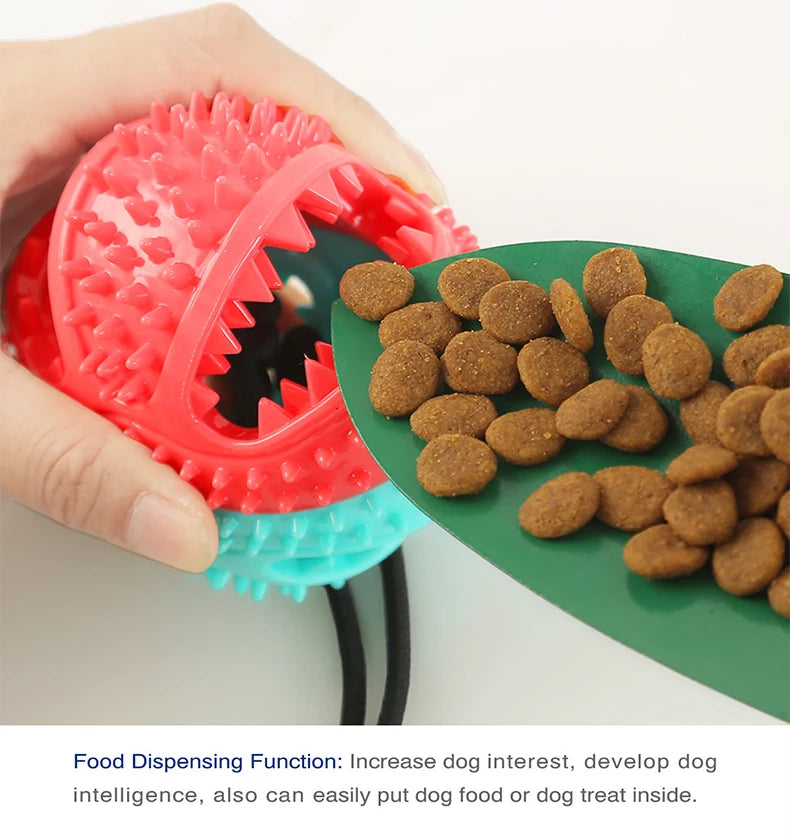 Treat-Dispensing Chew Ball Dog Toy