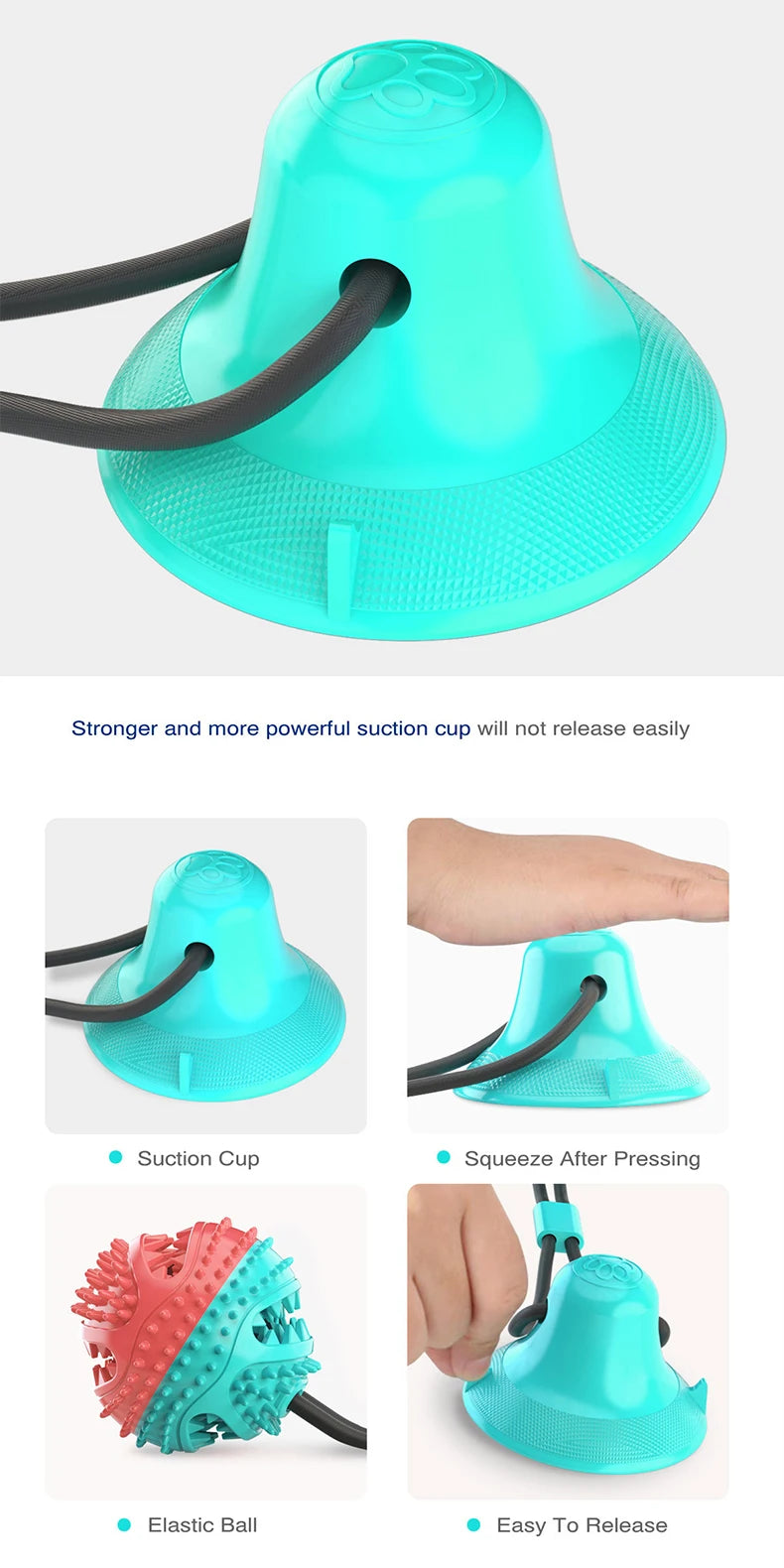 Treat-Dispensing Chew Ball Dog Toy