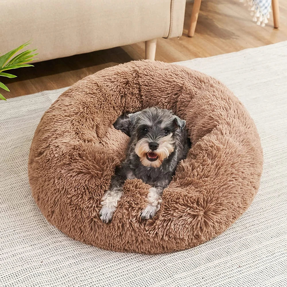 Plush Round Pet Bed