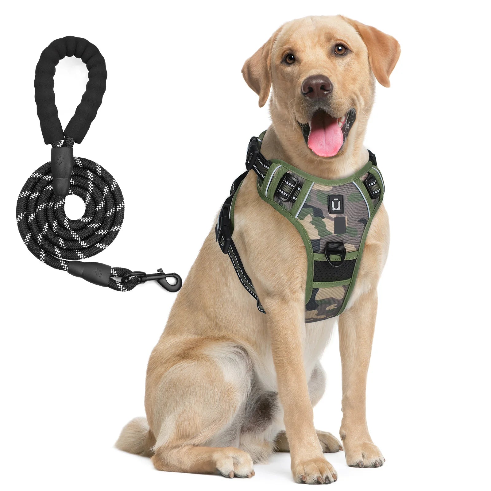 Reflective Pet Harness Combo