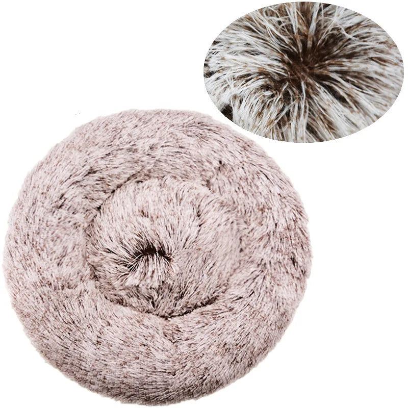 Plush Round Pet Bed