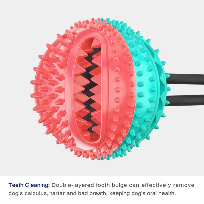 Treat-Dispensing Chew Ball Dog Toy