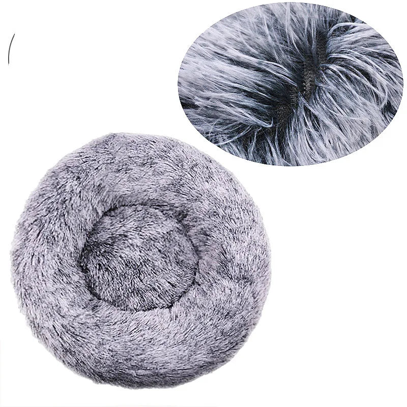 Plush Round Pet Bed
