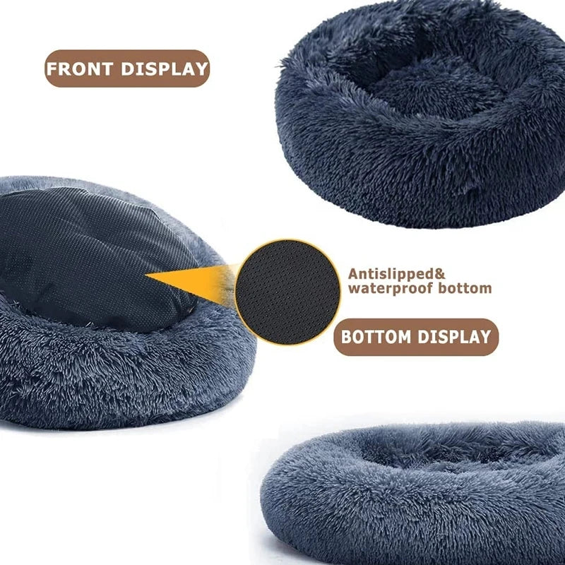 Plush Round Pet Bed