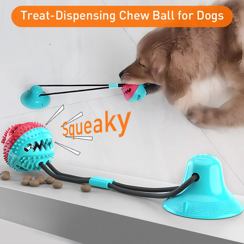 Treat-Dispensing Chew Ball Dog Toy