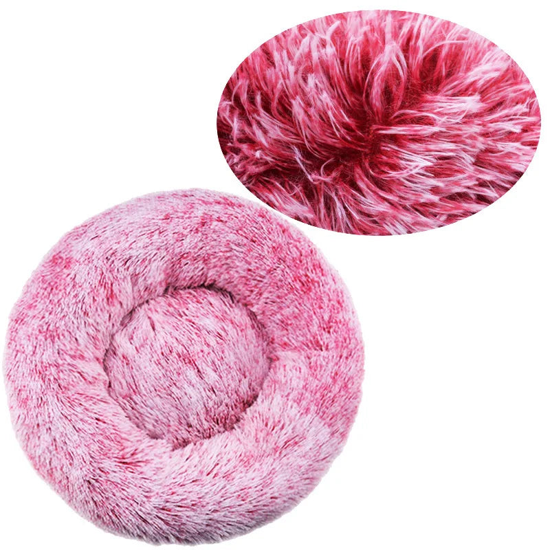Plush Round Pet Bed