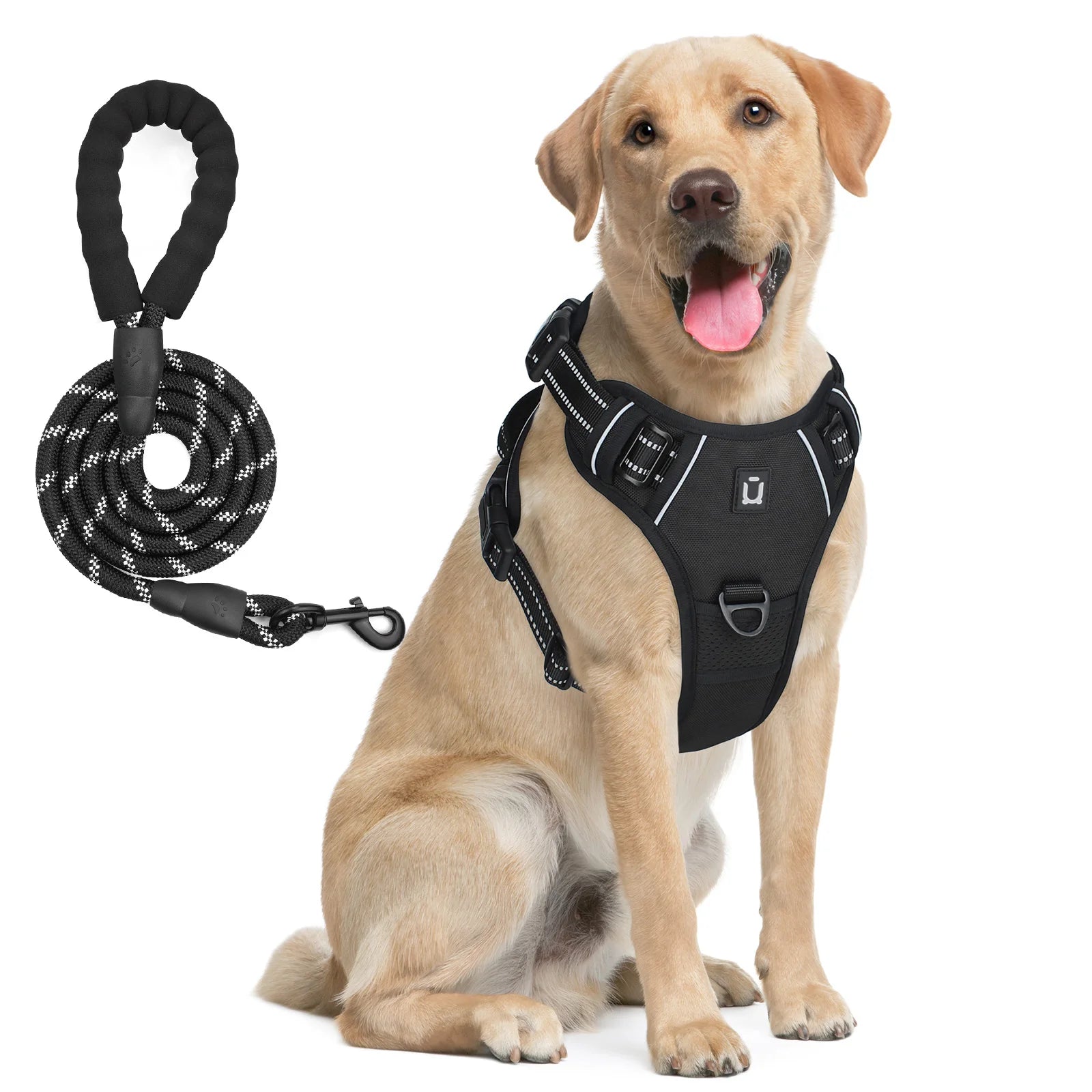 Reflective Pet Harness Combo