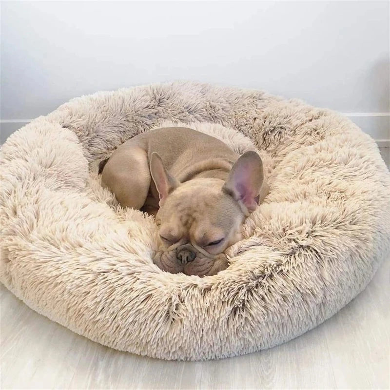 Plush Round Pet Bed